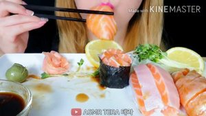 ASMR TERA giant sushi asmr (bites only)