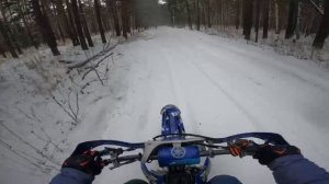 Эндуро кросс зимняя покатуха