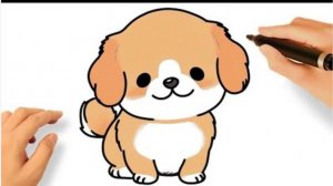 КАК НАРИСОВАТЬ МИЛОГО ЩЕНКА KAWAII 🐾😍