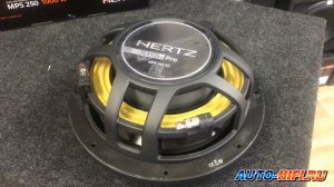 Сабвуферные динамики Hertz MPS 250 S2 и S4