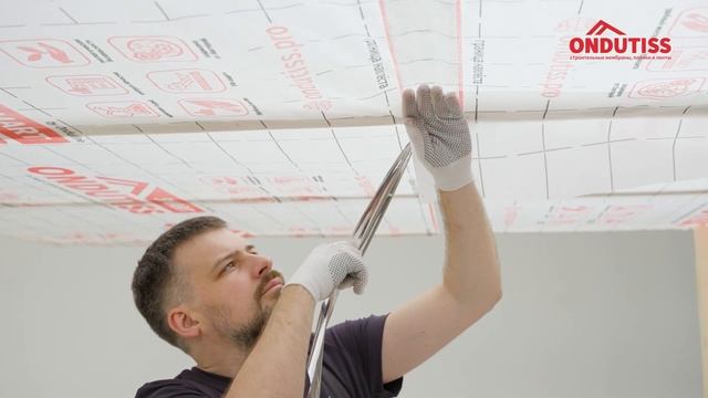 Монтаж ветрозащиты ONDUTISS на перекрытии с теплошумоизоляцией между двумя отапливаемыми этажами смотреть онлайн