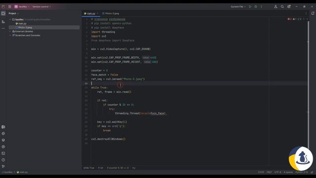7. Создаем определитель лица в реальном времени используя Python #face #python #пайтон #faceid
