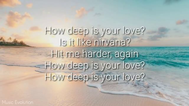Calvin Harris & Disciples - How Deep Is Your Love (Lyrics) смотреть онлайн