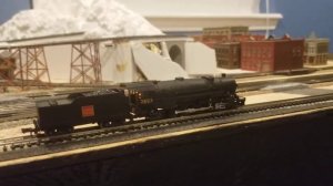 N-Scale Kato Heavy Mikado with Soundtraxx Decoder and Custom Firebox - Kustomtrains@gmail.com