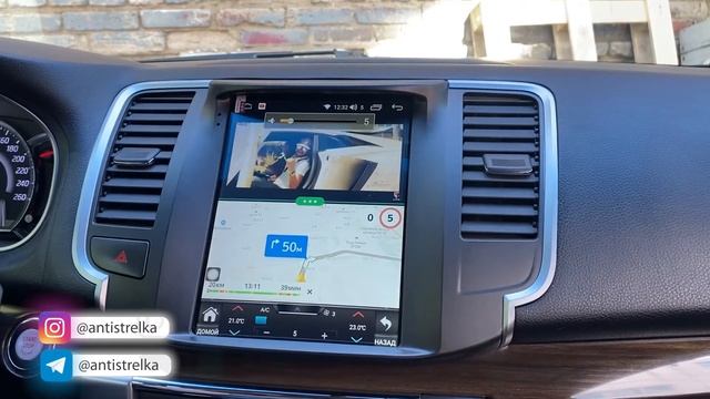 Магнитола в стиле Тесла на Nissan Teana j32. Огромный экран, продвинутое аудио. смотреть онлайн