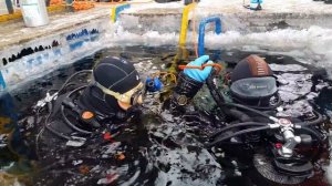 24.03.18. Погружение под лед. Ice diving.Pro Diving Club. Ice diving в тепле)))(1)