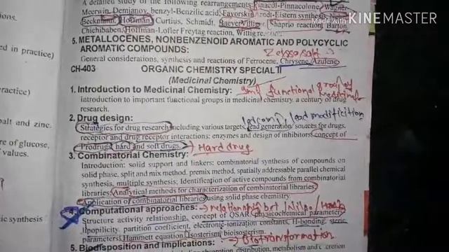 MSc 4th semester syllabus || MSc chemistry syllabus