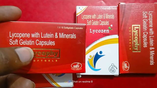 Lycopene with lutein & minerals soft Gelatin capsules|Lycophy capsules, lycozen capsules