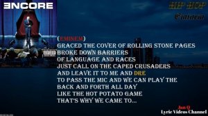 Eminem ft. Dr. Dre & 50 Cent - Encore/Curtains Down (Lyric Video)