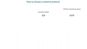 43 How to build efficient communication in distributed systems - How to choose a network protocol