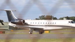 Embraer Legacy 650 arrival into Biggin Hill + engine shutdown