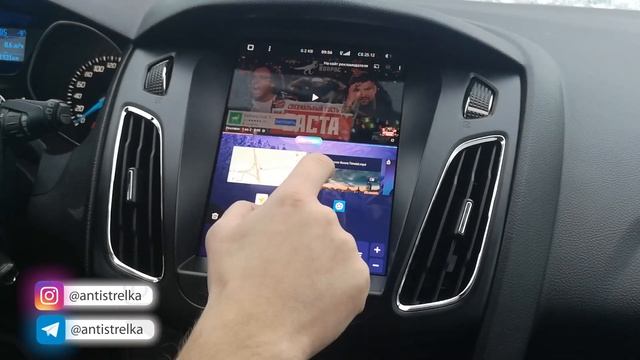 Android магнитола для Ford Focus 3 в стиле ТЕСЛА - TEYES TPro 2 смотреть онлайн