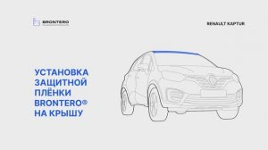 Как наклеить пленку Brontero на крышу Renault Kaptur