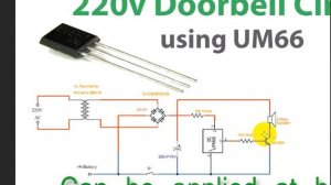 Simple Doorbell circuit diagram UM66 IC