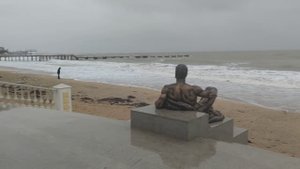 Евпатория 2024. "Шторм века" отменяется, обычный зимний шторм накрыл город. Синоптики не угадали)))
