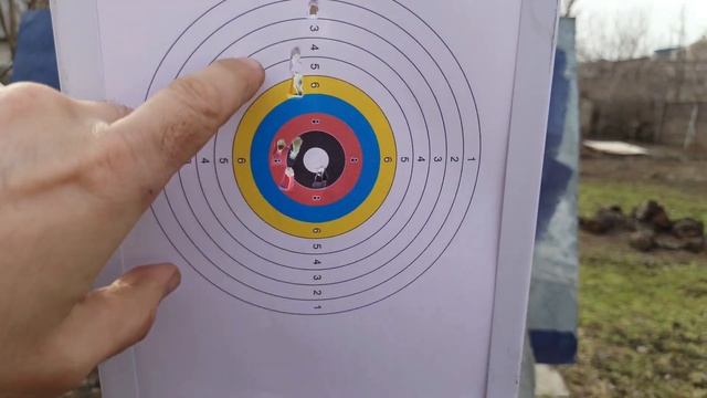 ИЖ 60 пристрелка на 15 и 26 метров