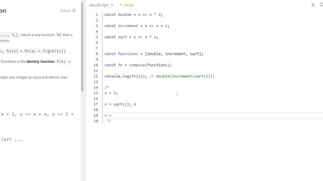 2629. Function Composition - Leetcode (Easy). 30 Days of JavaScript | День 8 | Композиция функций