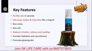 Micellar water|sweet bliss|ok life care|how to use & benefits|Join ok life care with us-8687975853