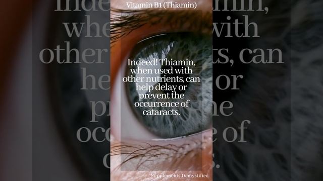 Vitamin B1 for eye health! смотреть онлайн