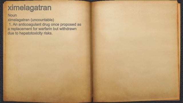 What does ximelagatran mean? смотреть онлайн