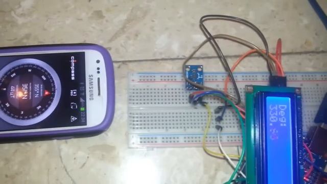 A digital compass : Arduino and Digital Magnetometer HMC5883L