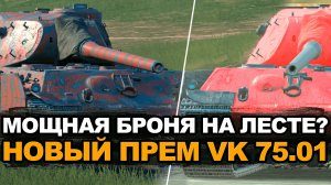 Новая бронированная ИМБА или посредственный прем VK.75.01 | Tanks Blitz