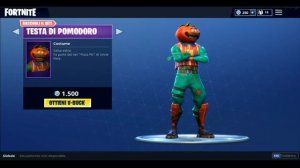 FORTNITE NUOVA SKIN!!! TESTA DI CA... POMODORO!!!