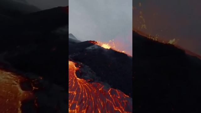 На полуострове Рейкьянес в Исландии произошло самое крупное извержение вулкана