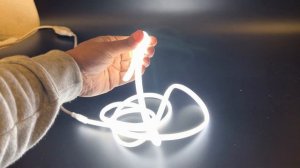 COB LED Strip Light Cool White Neon Flex 6000K 220V 240V 288 LEDs/m IP67 with UK Plug