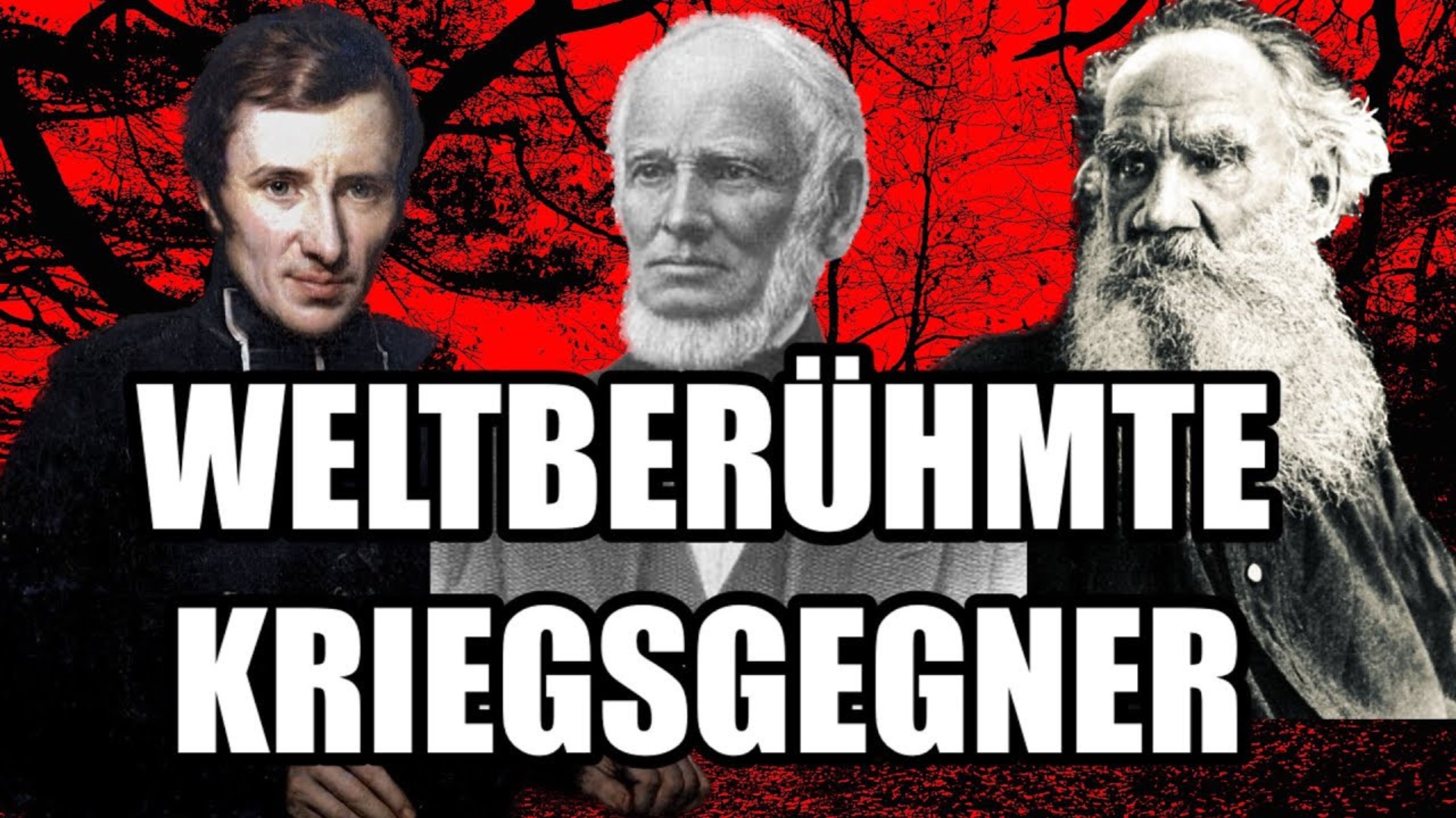 WELTBERÜHMTE KRIEGSGEGNER. Adin Ballou , Félicité Robert de Lamennais, Lew Graf Tolstoi