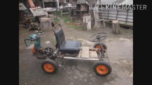 Самодельная машина из бензопилы.