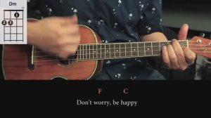 Bobby McFerrin - Don't Worry Be Happy - урок на укулеле