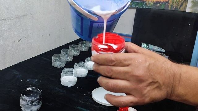 كيف تصنع بنفسك الوان الاكريليك وتمزجها بمواد بسيطة بطريقة جديدة