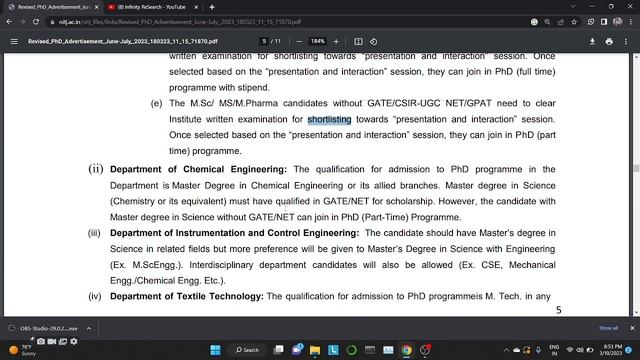 NIT JALANDHAR  PhD Admission 2023 || PhD Admission 2023