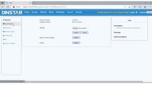 DINSTAR IP Phone Web GUI Introduction: Phonebook&Upgrade&Security