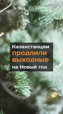 Казахстанцам продлили выходные на Новый год