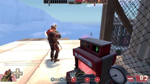 Team fortress 2. Игра за медика и пулемётчика
