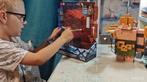 Распаковка и обзор игрушки Minecraft Legends. Игровой набор.