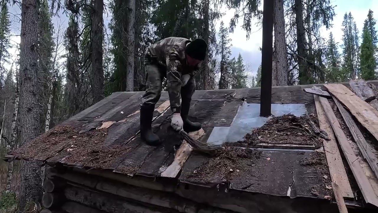Ремонт лесной избы в глубокой тайге. смотреть онлайн