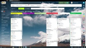 Работа с карточками на доске "Канбан"