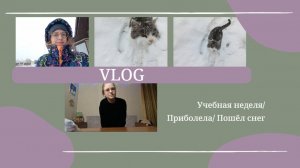 VLOG Учебная неделя🏫 Приболела_ Пошёл снег❄️