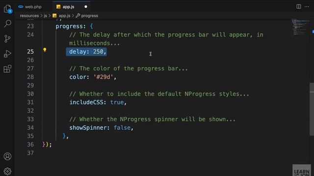 Let's learn Laravel 11 with Inertia Js and Vue Js in 2024 (NO Starter Kit) #5 Progress Indicator
