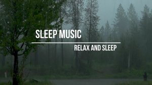 Relaxing Sleep Music & Rain Sound 1 HOUR Stress Relief, Deep Sleeping, Meditation Music