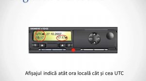 Setare ora locala tahograf Siemens VDO/VDO Continental