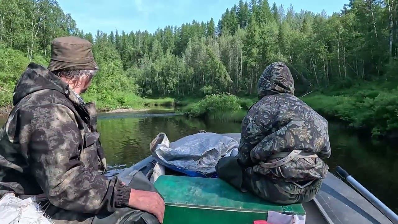 Рыбалка на таежной речке. Лодка с водометной насадкой. Рыбалка на хариуса смотреть онлайн