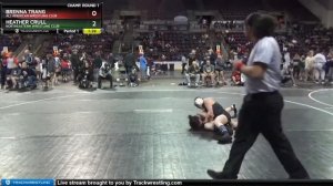 106 Lbs Champ. Round 1 - Brenna Trang, All American Wrestling Club Vs Heather Crull, Northeastern