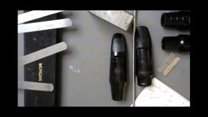 Measuring a Mouthpiece curve; rail curves and tip opening. Clarinet Saxophone mouthpiece refacing.