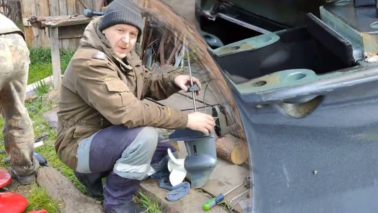 замена помпы Yamaha 9.9,15,20 смотреть онлайн