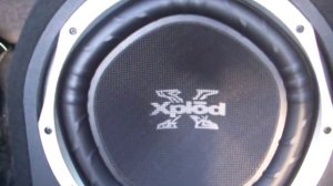 Black and Yellow on Sony Xplod 1300w Subwoofer!