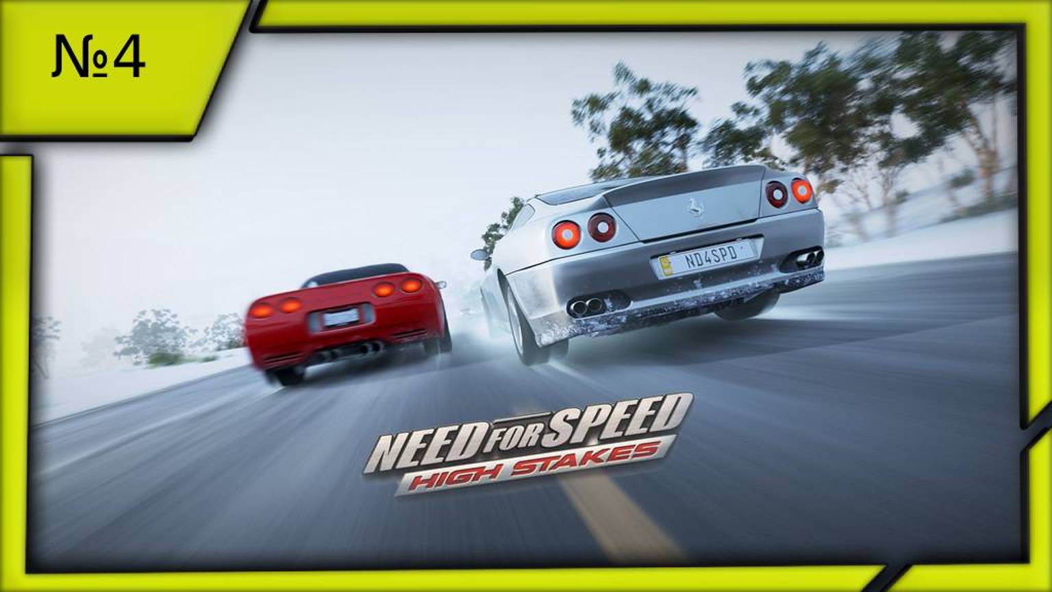 Need for Speed 4 High Stakes "№4" (PSOne).